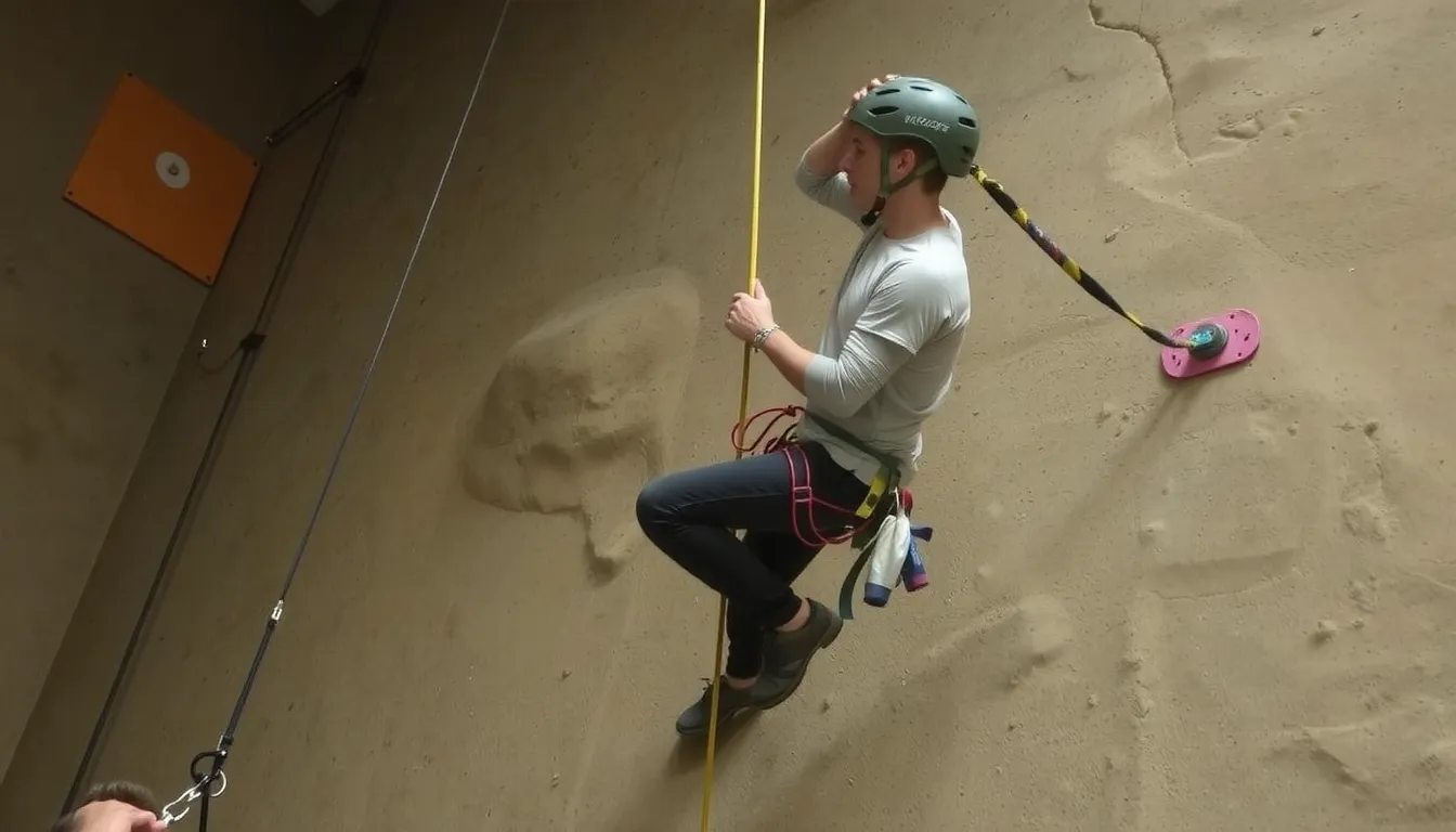 chute en escalade